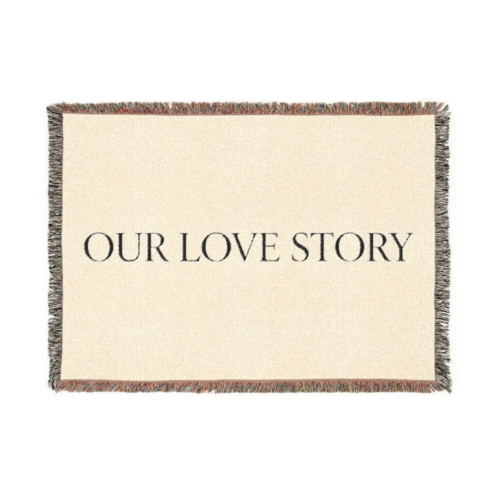Our Love Story Woven Blanket