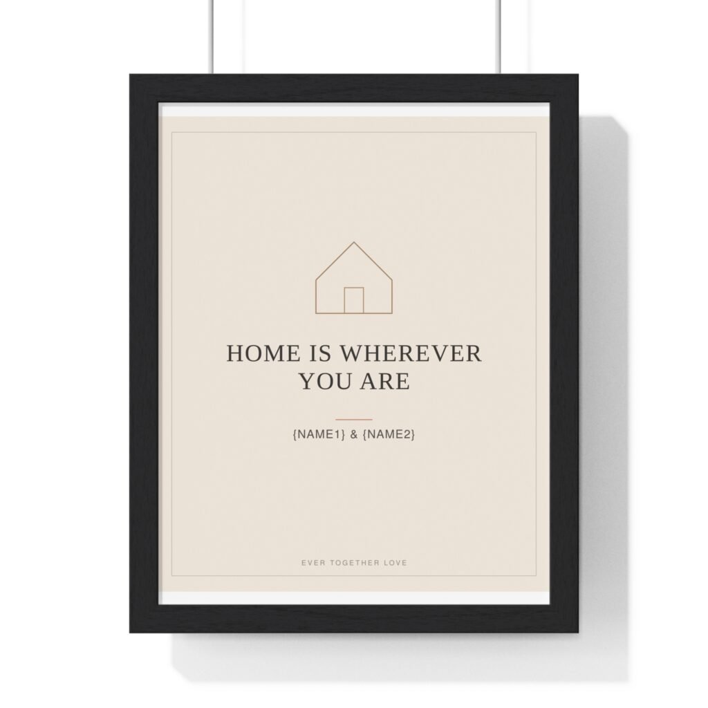 "Home Is Wherever You Are" Door Sign