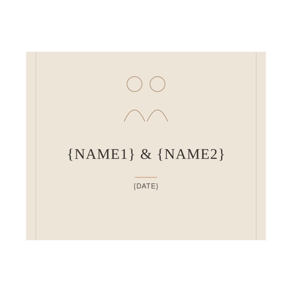 Minimalist Couple Line Art Poster