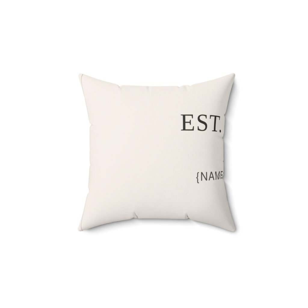 Romantic Soft Pillow — "Est." Edition