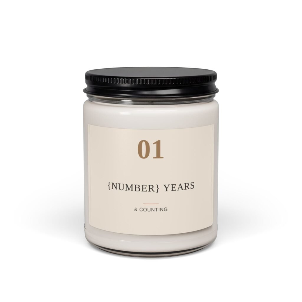 Anniversary Number Candle Set