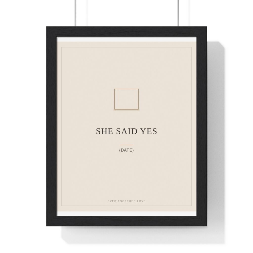 Proposal Announcement Photo Frame