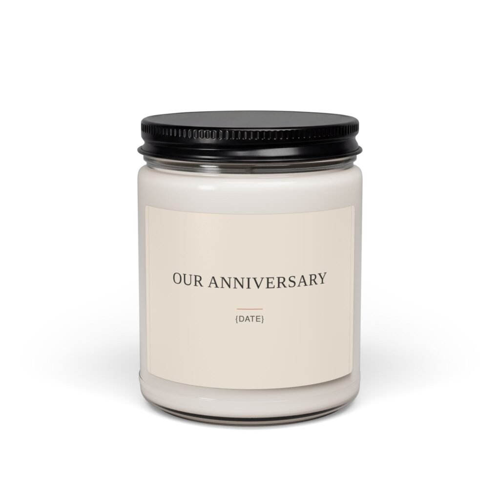 "Our Anniversary" Custom Candle