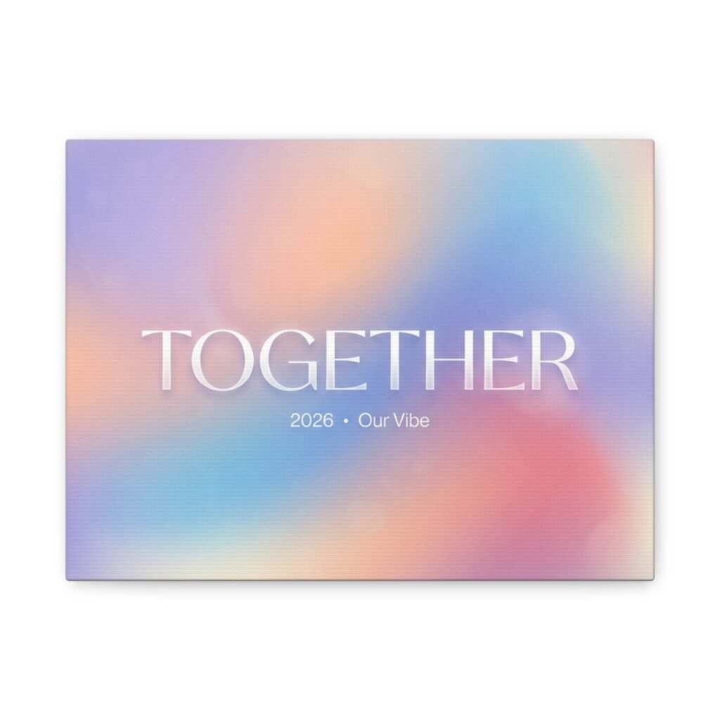 The Day We Wed Watercolor Floral Canvas
