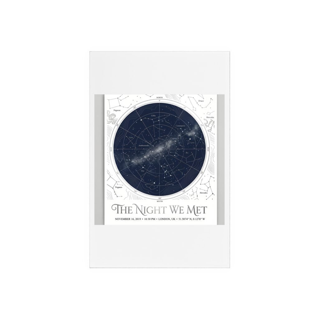 The Night We Met Star Map Plaque